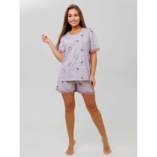 Пижама Iren Style, размер 44, синий, розовый