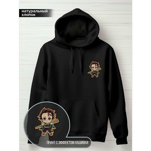 фото Худи hypnotica, размер m, черный