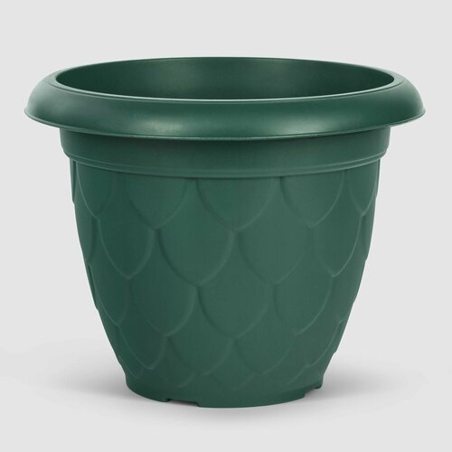 Горшок для цветов Serinova Waterdrop 17,5х14 см зеленый, кашпо для цветов