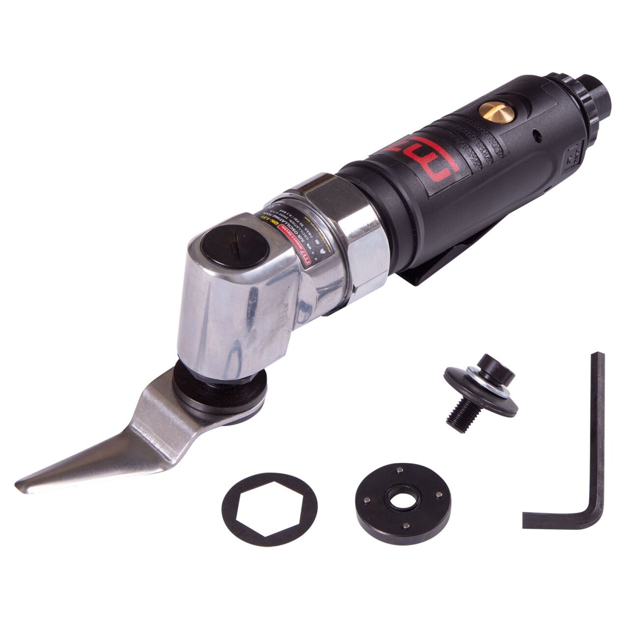 Изображение MIGHTY SEVEN Реноватор пневматический многофункциональный, 20000 кол/мин, с набором насадок, 5 предметов