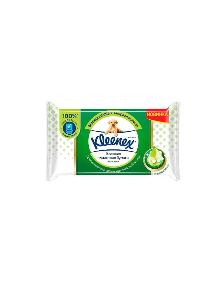 Туалетная бумага Kleenex Classic Skin Kind влажная 38 листов КИМБЕРЛИ КЛАРК - фото №7