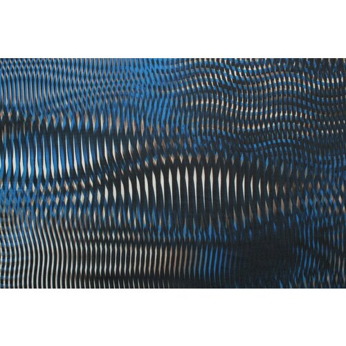 Ткань Джерси стрейч сине-черное с бежевым, ш138см, 0,5 м