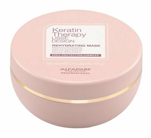 Alfaparf Milano Профессиональная Кератиновая увлажняющая маска для волос KT LD REHYDRATING MASK, 200 мл / Италия