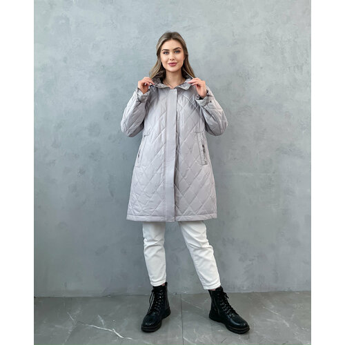 фото Куртка , размер 54(54-56), бежевый нет бренда