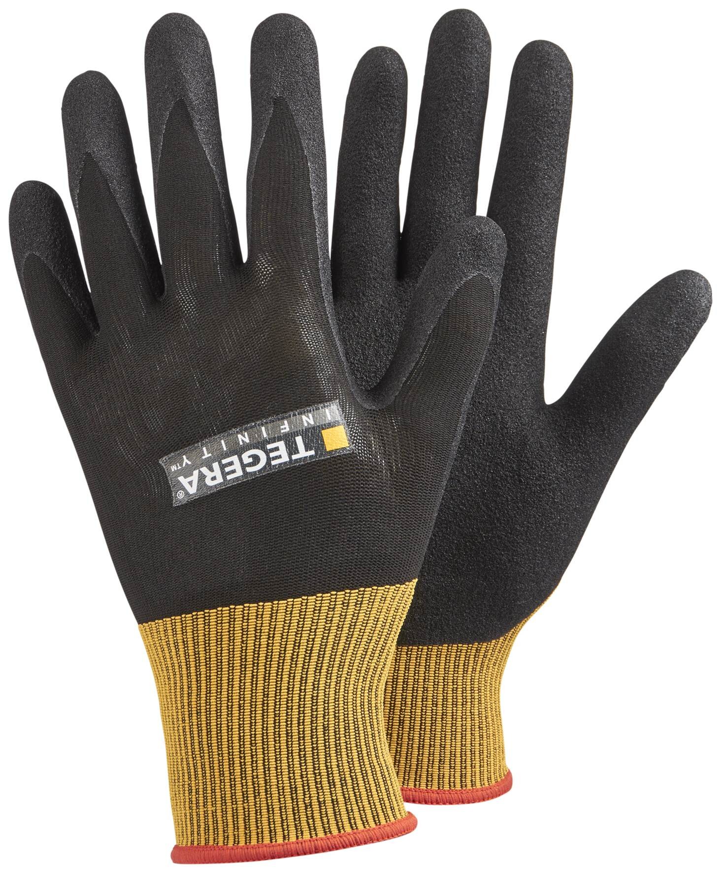 Перчатки TEGERA 8801 INFINITY защитные, сухой захват, нитрил, облив, от механических рисков.