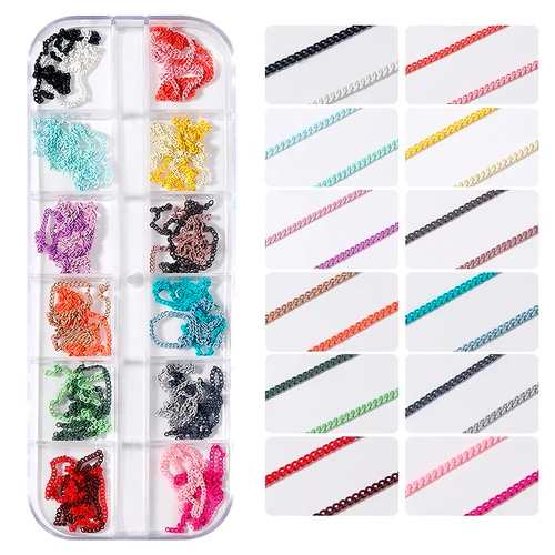 Декоративные цепочки для ногтей