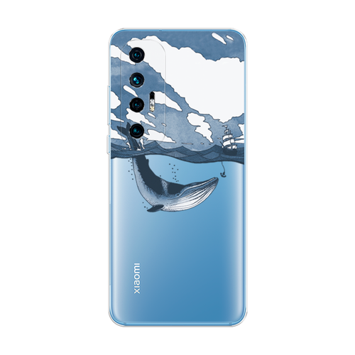 Силиконовый чехол на Xiaomi Mi 10S / Сяоми Ми 10С Большой кит, прозрачный силиконовый чехол на xiaomi mi 10s сяоми ми 10с никто не идеален кроме меня прозрачный