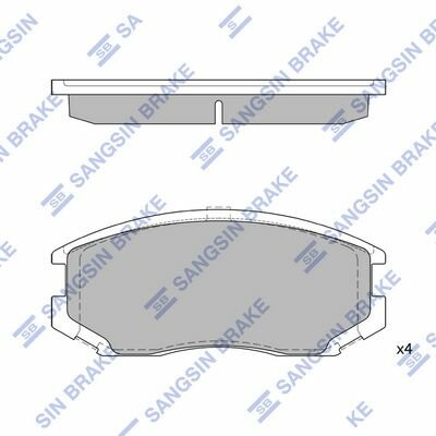 SP1142A колодки дисковые передние Mitsubishi Lancer Colt 1 3 1 8 89 92