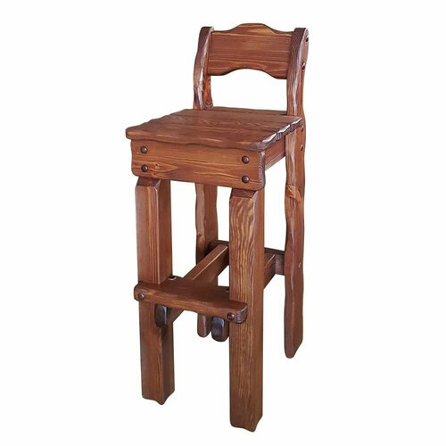 Стул ммк-древ Добрыня барный 46х50хН117 старый орех 12100₽