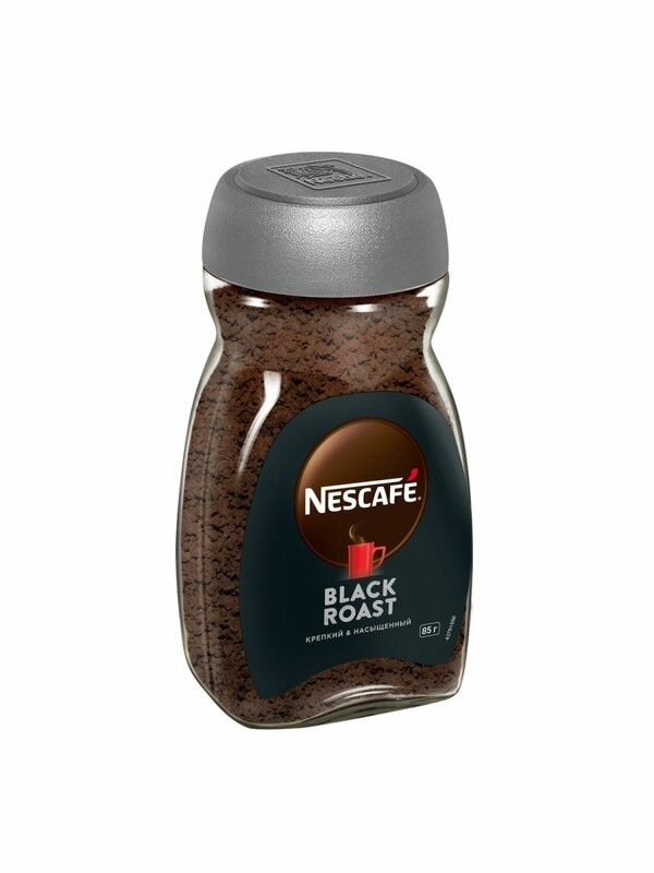 Кофе растворимый Nescafe Black Roast, гранулированный, 85гр - фото №10