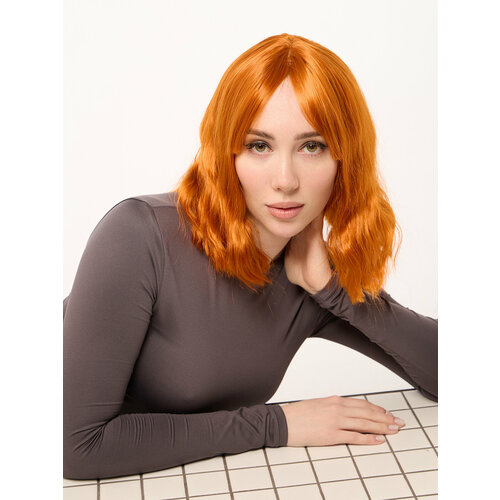Парик рыжий вьющиеся волосы