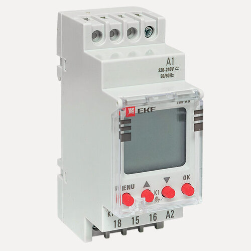 Изображение товара Таймер EKF TM-AS, электронный, астрономический, одноканальный, белый