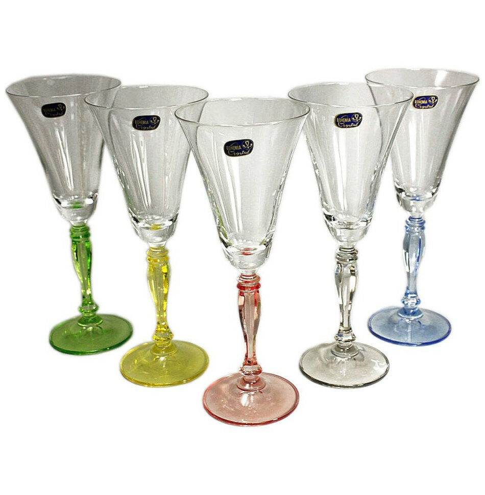 фото Бокалы для белого вина 230 мл 6 шт Crystalex CZ s.r.o. "Виктория /Ассорти" / 112996