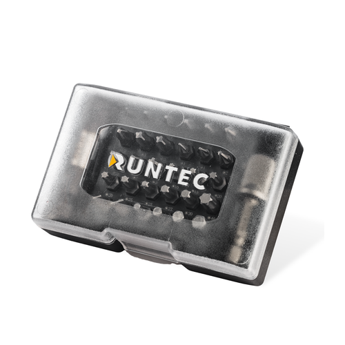 набор торцевых головок norgau industrial с битами под шлиц torx квадрат 1 2 9 штук в чемодане RUNTEC RT-BX32 Набор бит Runtec 32 предмета