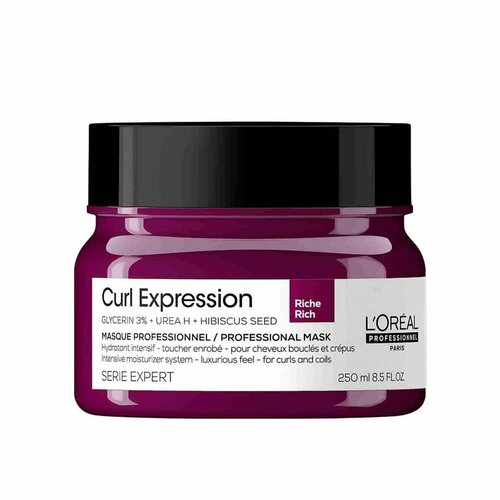 L'OREAL PROFESSIONNEL Интенсивно увлажняющая маска для кудрявых волос Curl Expression Rich Mask (250 мл) увлажняющая маска для кудрявых волос lazartigue rich hydrating 250 мл