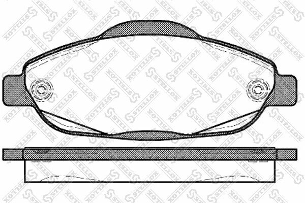 Колодки тормозные дисковые передние Stellox 001 096B-SX