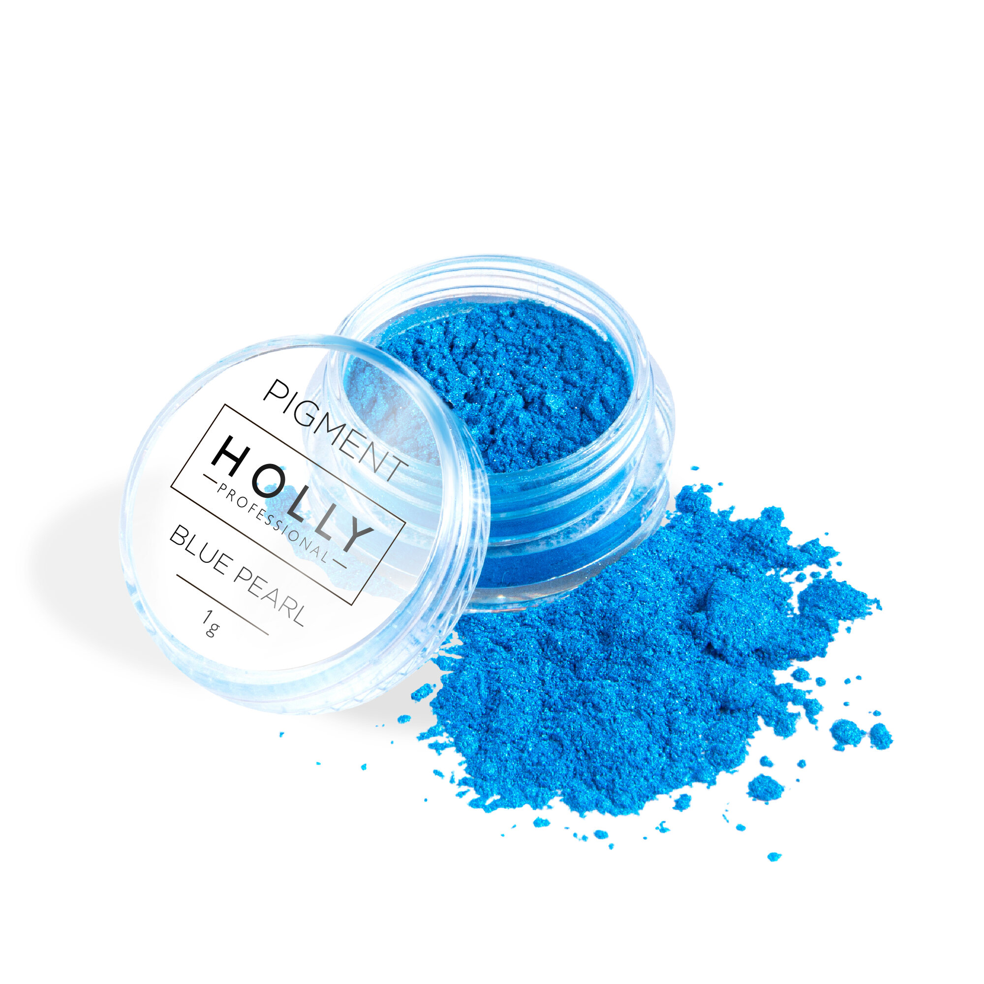 Holly Professional Рассыпчатые тени - минеральный косметический пигмент Pigment Blue Pearl