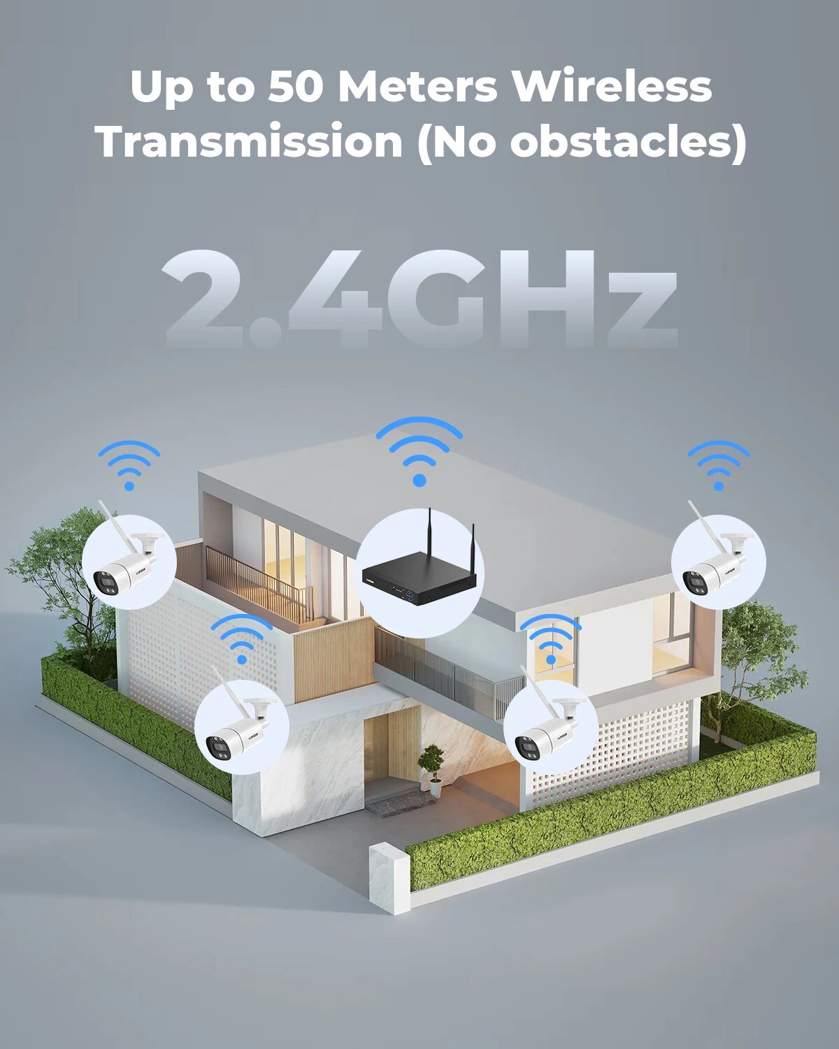 Система видеонаблюдение(Готовые комплект ) онлайн для дома , видеокамеры 4 WiFi камеры 5G