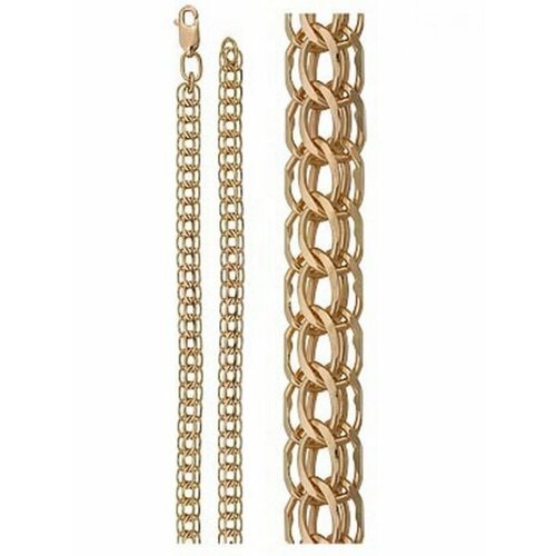 Цепь MG, красное золото, 585 проба, длина 55 см, средний вес 7.56 г, золотой