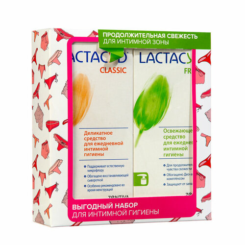 набор мама и я лактацид lactacyd set classic girl Набор Свежесть Лактацид Lactacyd set Classic + Fresh (комплект из 2 шт)