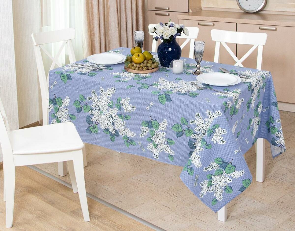 фото Скатерть на стол/150х150/тканевая/рогожка/хлопок/Арт Постель