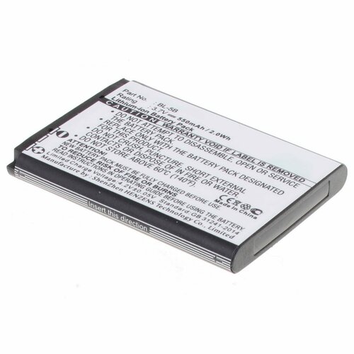 аккумулятор 900mah для bl 5b bli 885 Аккумулятор 550mAh, для BL-5B, BLI-885