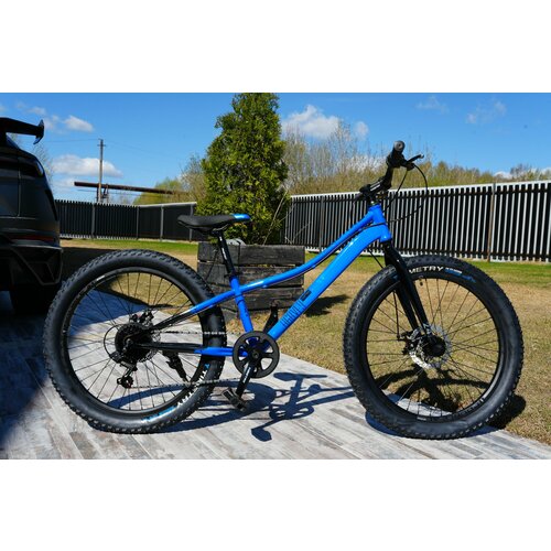 Велосипед полу-фэтбайк Fatbike Time Try TT2747s 24 Рама 12 Взрослый Детский Подростковый синий 23400₽