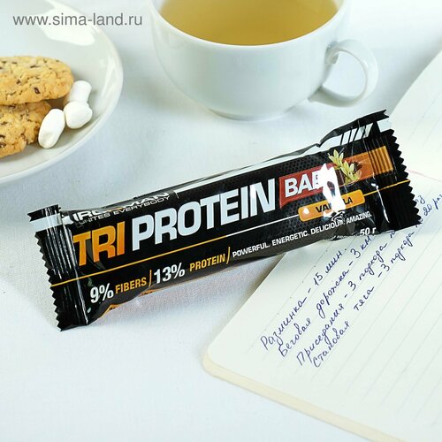 россия ironman батончик шоу бокс 24 шт tri protein bar 50 г ваниль тёмная глазурь Батончик Ironman TRI Protein Bar, ваниль, тёмная глазурь, спортивное питание, 50 г