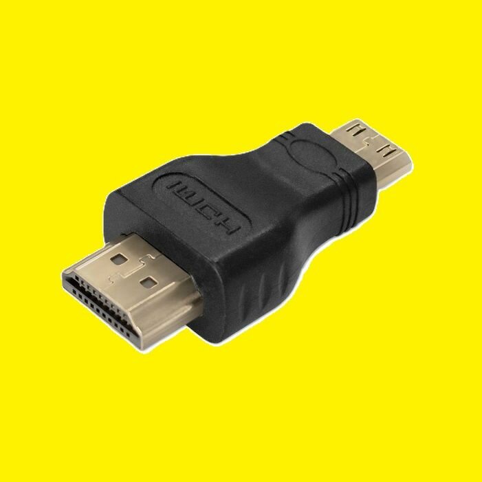 Переходник HDMI на Mini HDMI (папа - папа) N21 разъем штекер Connector запчасти EX-HDMI-MMC 19M 19M позолоченные контакты 287531 видео сигнал мини фишка MiniHDMI