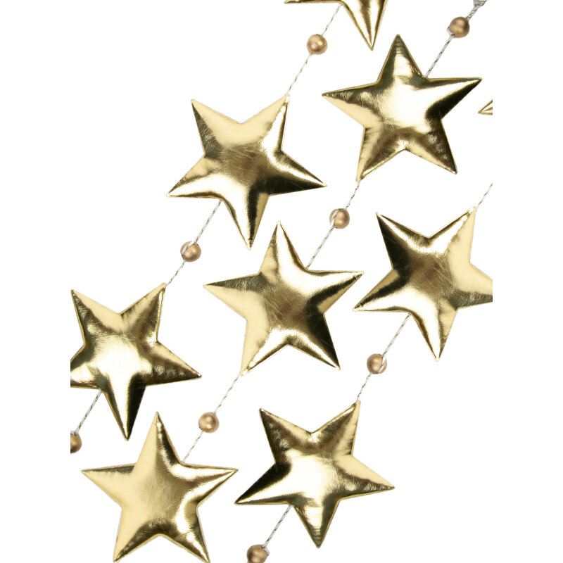 Новогоднее украшение гирлянда Magic Time Золотист звезд 170x1,5x11, НГ 81446