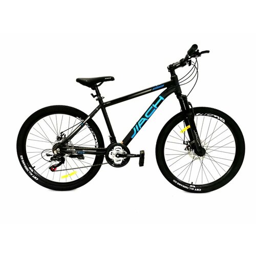 Велосипед 26 JIACH сталь рама 17 21-ск диск черныйголубой 2035000₽