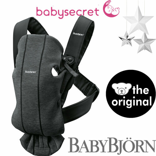 Рюкзак-Кенгуру для новорожденных BabyBjorn Mini 3D Jersey 0210.76 (charcoal grey)