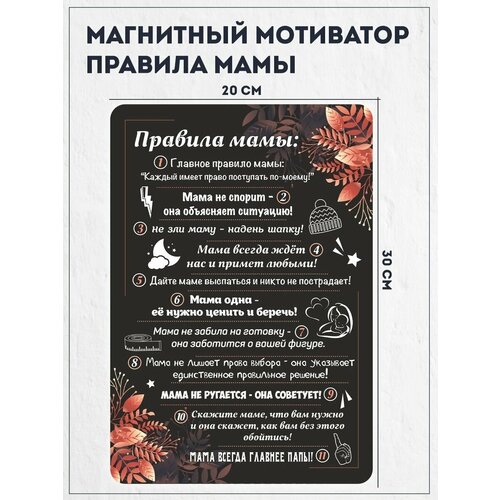 Магнитный планер на холодильник, постер 