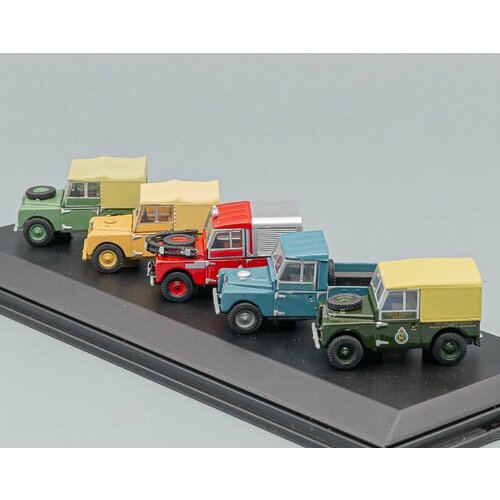 Набор коллекционных моделей LAND ROVER Series I Collection (5 штук) набор из 5 моделей land rover series i collection scale 1 76