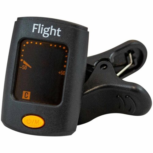 Универсальный тюнер-прищепка Flight FTC-21, хроматический для любых струнных инструментов черный
