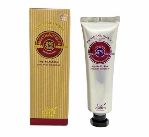 Крем для рук и ногтей с аргановым маслом ECO BRANCH HAND CREAM AND NAIL THERAPY ARGAN (40гр)