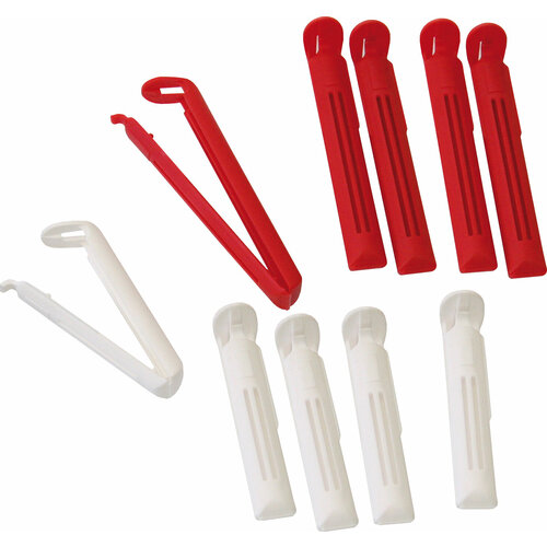 Зажим для пакетов AXENTIA набор из 10 шт длина 65 и 10 см 353₽