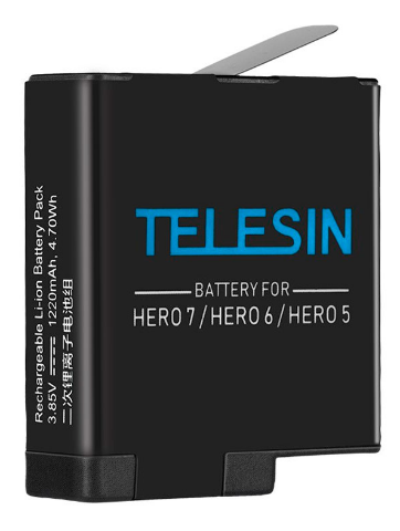 Аккумулятор Telesin Black для экшн-камер HERO 5-8