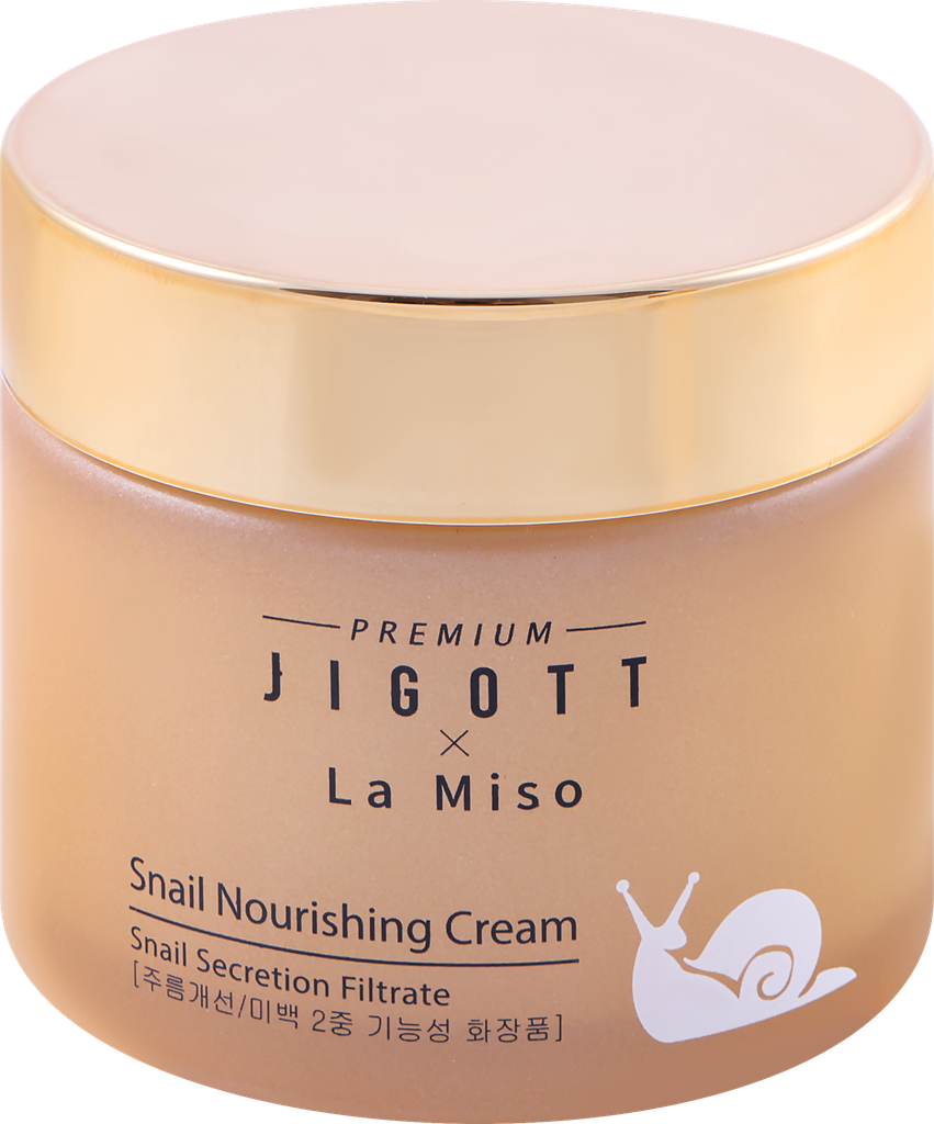Крем для лица Premium Jigott x La Miso Питательный с муцином улитки 70мл - фото №16
