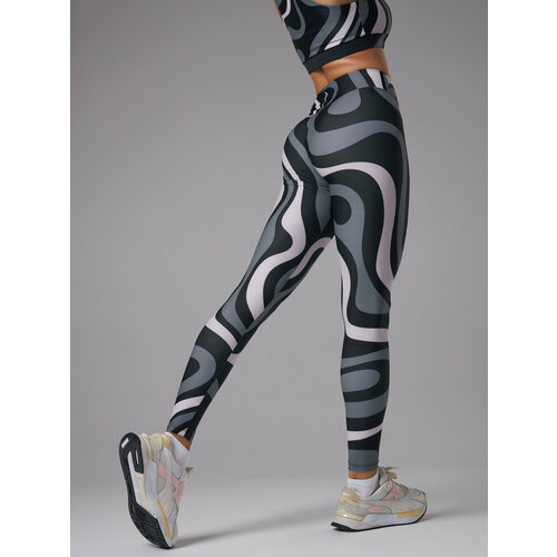 Легинсы спортивные BARKA, размер L 170-176, серый летние модные сексуальные кружевные рваные блестящие женские леггинсы готические леггинсы тонкие эластичные черные обтягивающие брюки