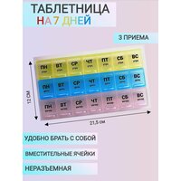 Таблетница на неделю 3 приема