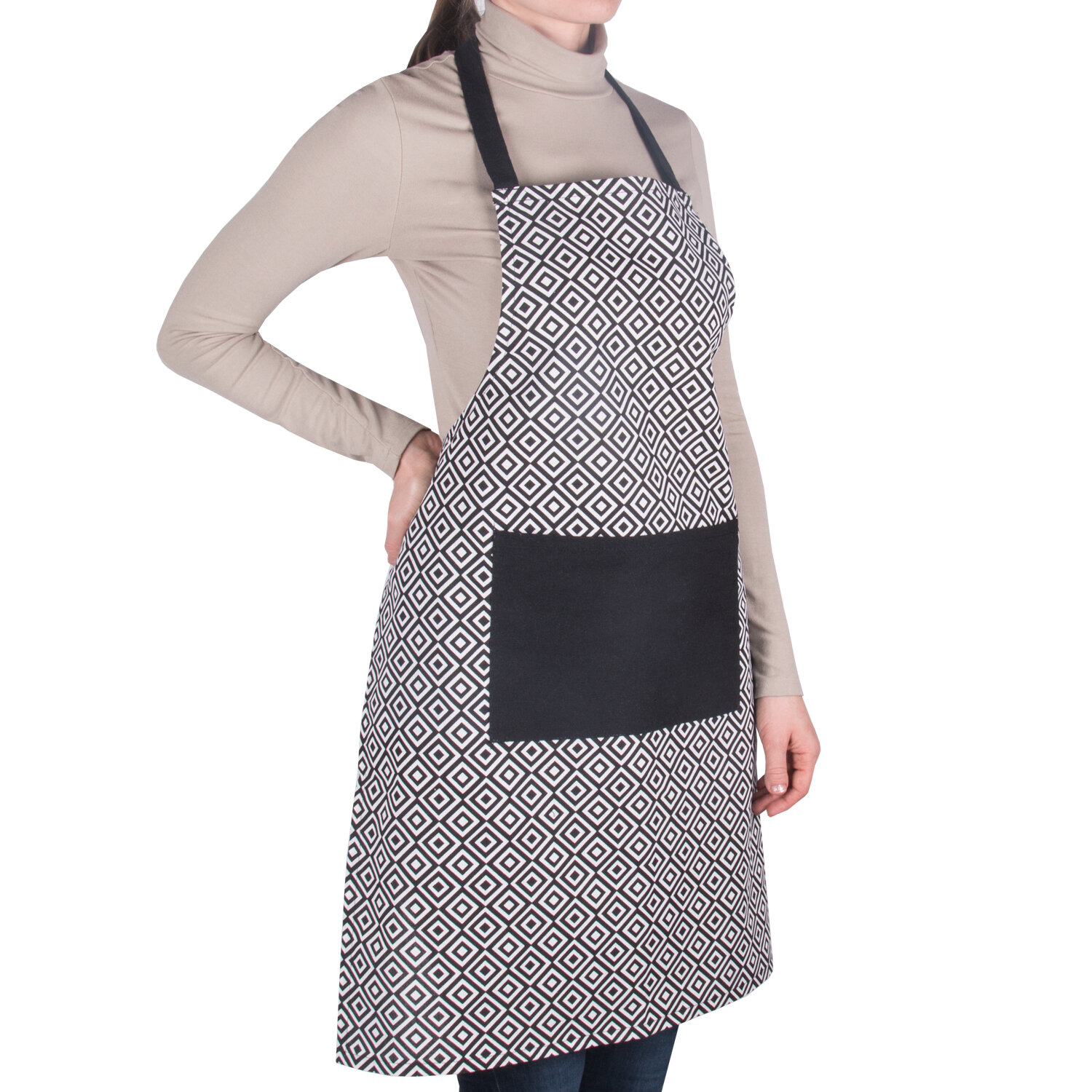 фото Фартук кухонный "Black cells" Borghouse, размером 80х60 см