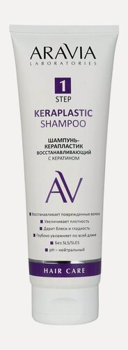 Изображение товара ARAVIA LABORATORIES Шампунь-керапластик восстанавливающий с кератином