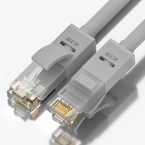 Greenconnect RJ45(m) - RJ45(m) Cat. 5e U/UTP PVC 1.8м серый Greenconnect Патч-корд прямой 1.8m, UTP кат.5e, серый, позолоченные контакты, 24 AWG, литой, GCR-LNC03-1.8m, ethernet high speed 1 Гбит/с, RJ45, T568B GCR-LNC03-1.8m патч корд greenconnect gcr lnc03 2 0m