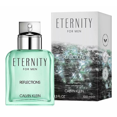 CALVIN KLEIN Туалетная вода Eternity For Men Reflections, 100 мл calvin klein парфюмерная вода eternity for women 30 мл