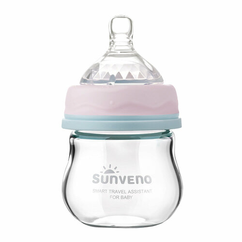 Стеклянная бутылочка для новорожденных 0-3 месяца