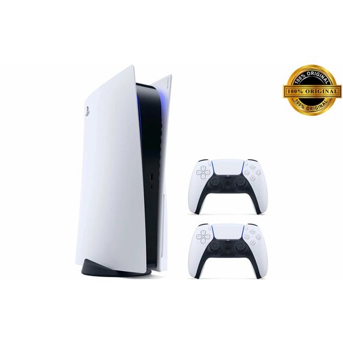 Игровая приставка Sony PlayStation 5 ps5 3 ревизия с дисководом 825 ГБ SSD два геймпада 97000₽