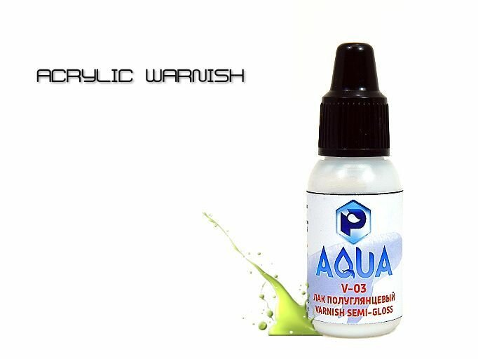 Pacific88 Акриловый лак Полуглянцевый AQUA, 10 мл