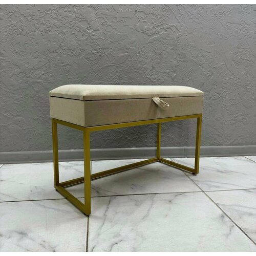 Банкетка в прихожую для обуви с ящиком для хранения STEEL MEBEL (БМЗ-002) Обувница с сидением Размер: 80х35х55см