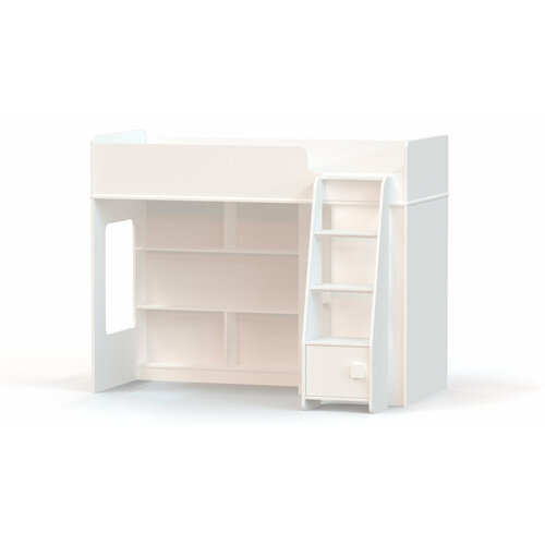 Кровать-чердак с угловым шкафом Ridgimmi 21 белая 29702₽